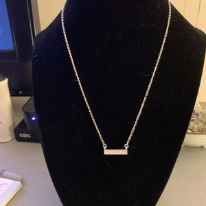 Silver and Opal Bar Necklace by 2bandits